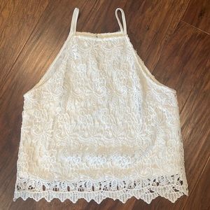White lace top